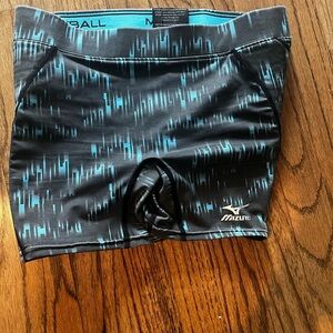 Mizuno Black and Blue Padded Softball Sliding Short